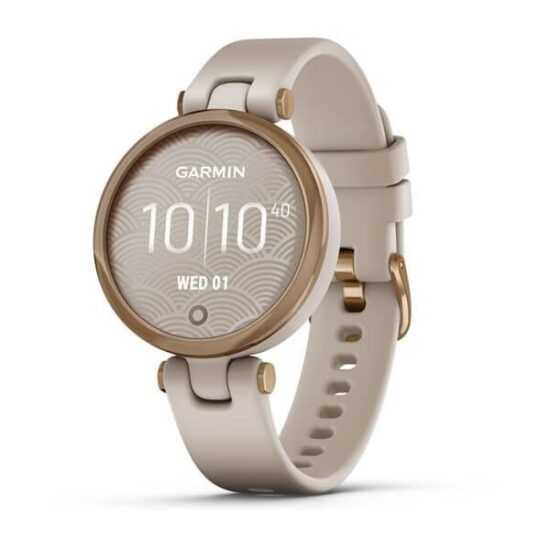 Garmin Lily Sport Rose Gold/Light Sand Silicone Band 010-02384-11