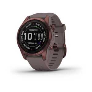 Garmin Fenix 7S PRO Sapphire Solar Titan Dark Bronze/ Gray Silicone Band - 010-02539-29