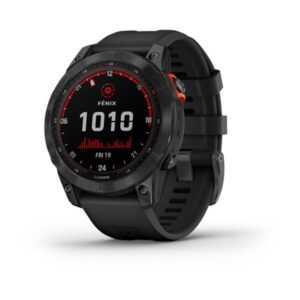 Garmin Fenix 7 PRO Solar Gray/ Black Silicone Band - 010-02540-11