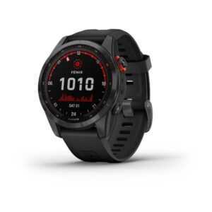 Garmin Fenix 7S PRO Solar Gray / Black Silicone Band - 010-02539-13