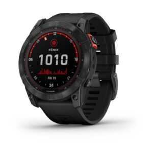 Garmin Fenix 7X PRO Solar Gray/ Black Silicone Band - 010-02541-01