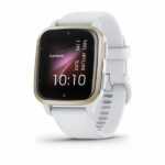 Garmin Venu® Sq 2 Cream Gold / White silicone band - 010-02701-11