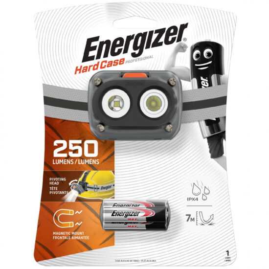 Čelovka Energizer Hard Case Pro LED 250 lm Barva: šedá