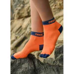 Nessi Sportswear Prodyšné běžecké ponožky Road R RSO-3G Orange + Blue Velikost: 45-47