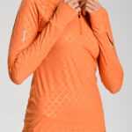 Nessi Sportswear Tréninková Mikina s Průstřihem na Sporttester LBKZ-1130 Shiny Orange Velikost: XS