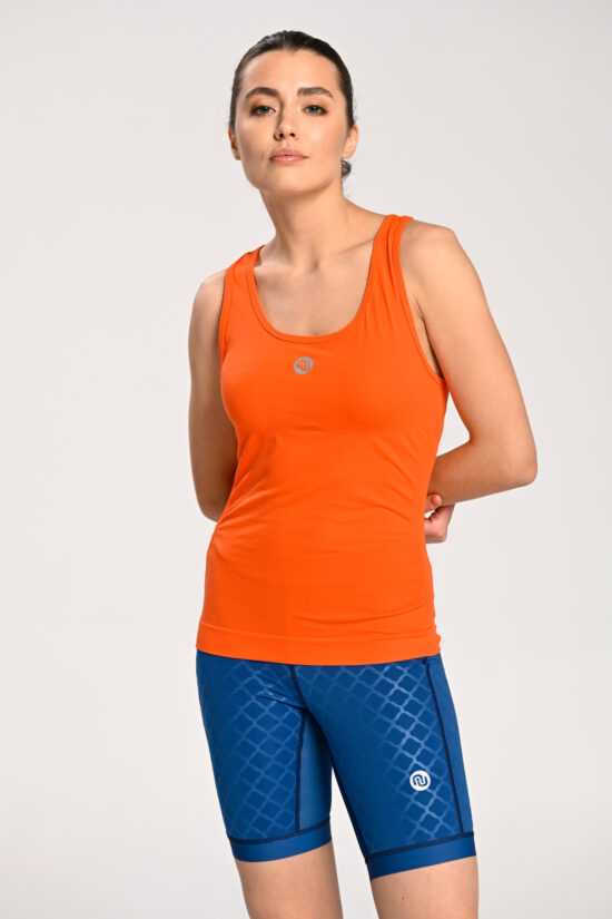 Nessi Klasický Prodyšný Sportovní Top Ultra DFU-30 Orange Velikost: M/L