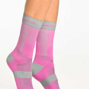 Nessi Sportswear Termoaktivní ponožky s ionty stříbra Trail X T-20-99 - Ružová-Šedá Velikost: 35-37