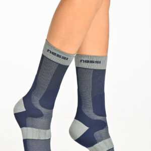 Nessi Sportswear Termoaktivní ponožky s ionty stříbra Trail X T-80-99 - Modrá-Šedá Velikost: 35-37