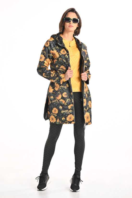 Nessi Sportswear Oboustranná Bunda Parka s kapucí PCL-17S9 Sunflowers Velikost: XS