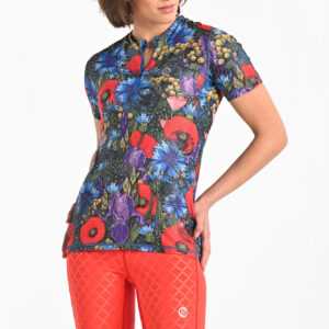 Nessi Sportswear Dámské Sportovní Tričko KBBS-17M4 Meadow Mosaic Velikost: XS