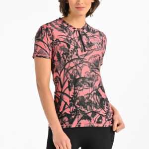 Nessi Sportswear Dámské Sportovní Tričko KBBS-17R29 Ornamo Flower Coral Velikost: XS