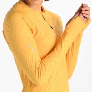 Nessi Sportswear Tréninková Mikina s průstřihem na sporttester LBKZ-1110 Shiny Sunny Velikost: XS