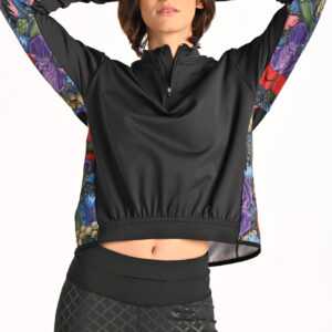 Nessi Sportswear Designová Termoaktivní Sportovní Mikina BUL-17M4 Meadow Mosaic Velikost: XS