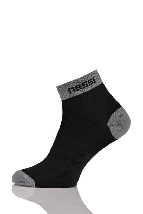 Nessi Sportswear Prodyšné Běžecké Ponožky RSB-90-99 Black-Grey Velikost: 45-47