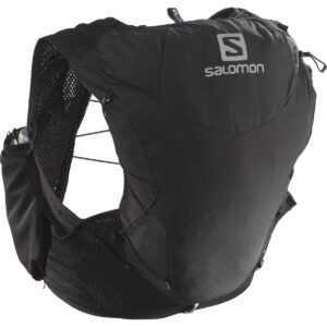 Běžecká vesta Salomon Adv Skin 12W With Flasks Velikost zad batohu: L / Barva: černá