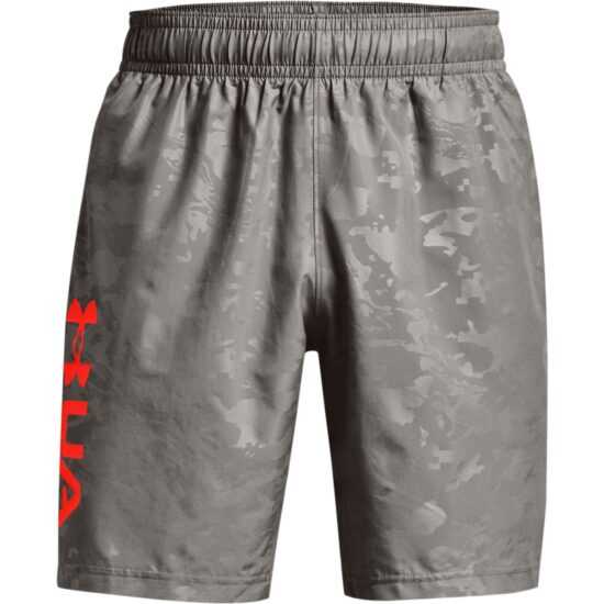 Under Armour Woven Emboss Shorts-GRY M